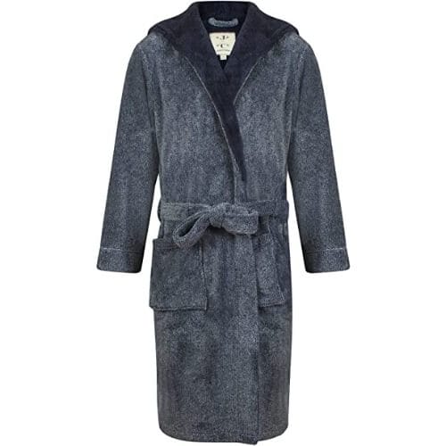 John Christian Men's Warm Hooded Fleece Dressing Gown Awesome Ruby Wedding Gift Ideas For Him