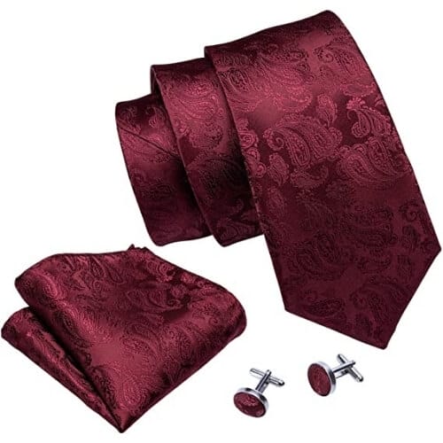 Barry.Wang Designer Mens Ties Awesome Ruby Wedding Gift Ideas For Him, Her & Them