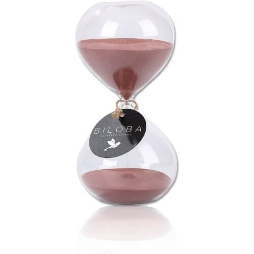 BILOBA 4.5 Inch Puff Sand Timer/Hourglass 5 Minutes Superb Copper Gifts For Her That Will Instantly Make Her SmileSuperb Copper Gifts For Her That Will Instantly Make Her Smile