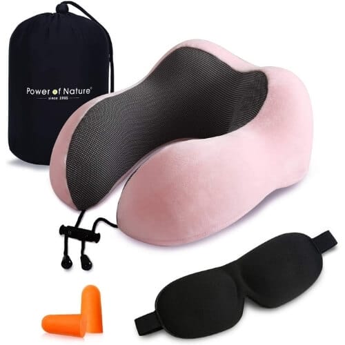 Pon Travel Pillow Luxury Memory Foam Neck & Head Support Pillow Soft Sleeping Rest Cushion Amazing Gifts For A Female Boss That Will Surely Fill Her With Joy