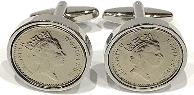 Silver birthday/Anniversary 1994 Coin cufflinks