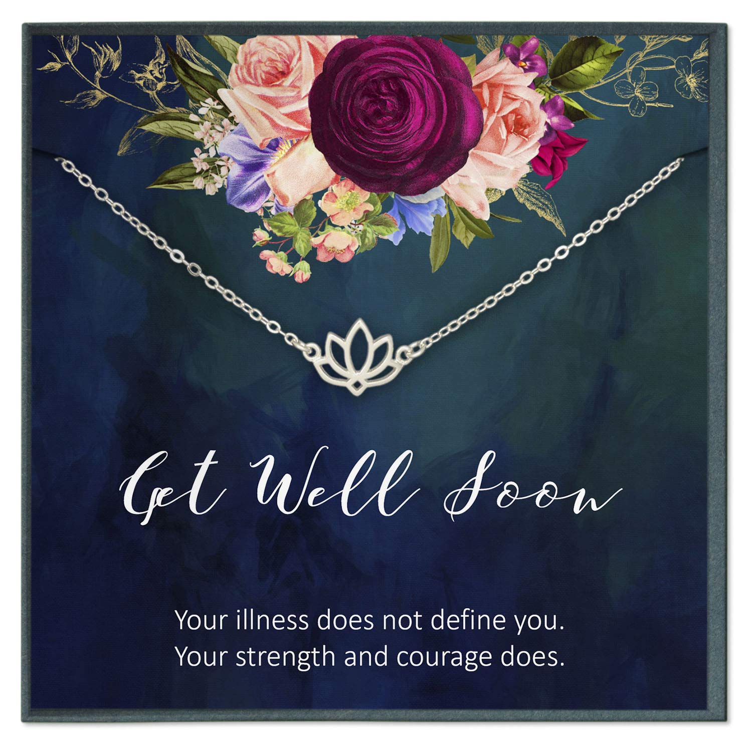 Get Well Soon Gift for Women Cancer Patient Chemo Necklace
