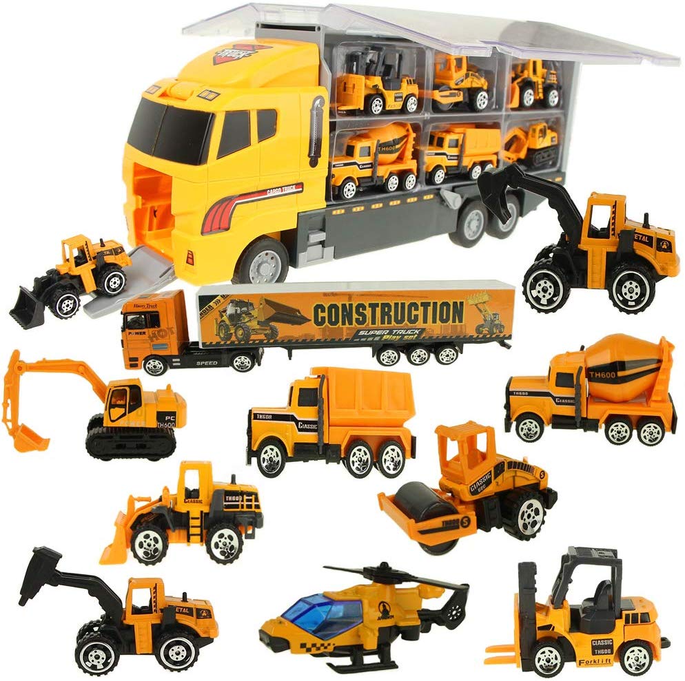 Jenilily Mini Engineering Construction Vehicles Cars Toy Trucks
