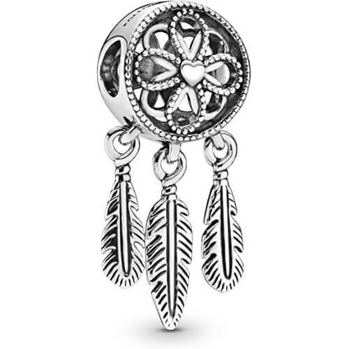 Pandora Women's Moments Spiritual Dreamcatcher Charm Sterling Silver Remarkable Silver Wedding Anniversary Gifts your partner