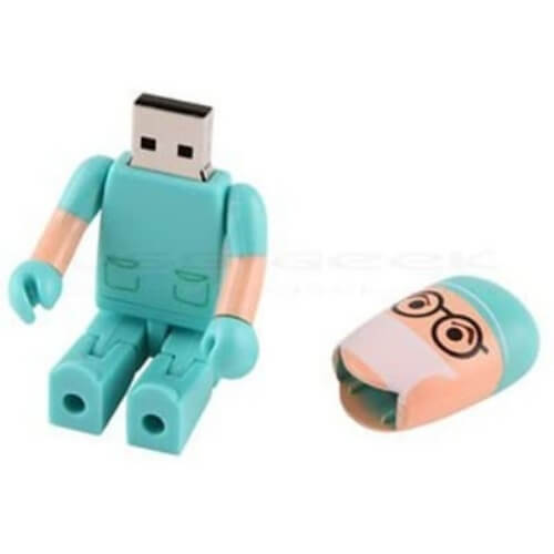 Shooo 64GB Creative Plastic Doctor USB 2.0 Flash Drive Toy Shape Style Cartoon Robot Funny Gifts For Doctors That Will Cheer Them Up