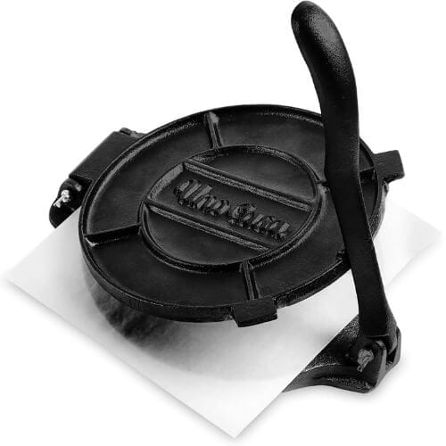 Uno Casa Cast Iron Tortilla Press - 8 Inch, Pre-Seasoned Tortilla Maker Astonishing Iron Gifts For Her On 6th Anniversary