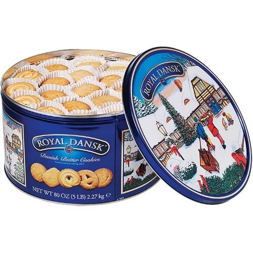 Royal Dansk Danish Butter Cookies 4 Pound Tin Unusual Gifts For Sisters that she will love