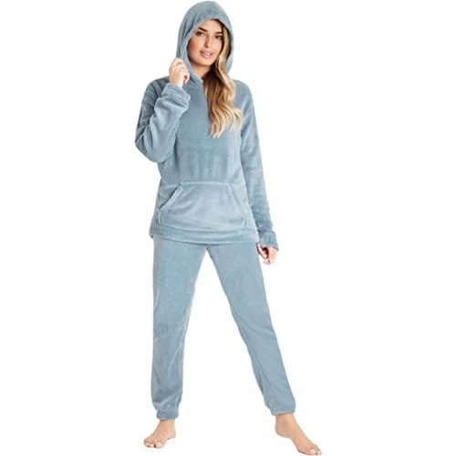 Pyjamas for Women Girls Ladies PJ's Comfy Snuggle Warm Fleece Twosie Pajama Set Unusual Gifts For Sisters that she will love