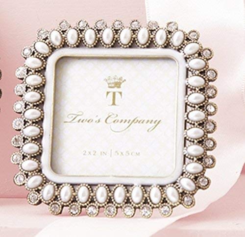 Two's Company Precious Pearls & Crystals Mini Photo Frame in pretty gift box