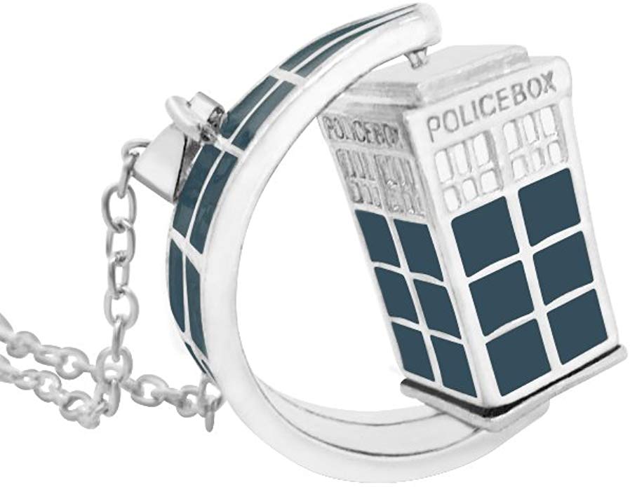 Kabuso Jewels The Doctor Spinning Tardis Necklace