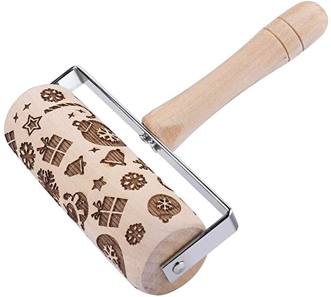 Afdiscount Embossed Rolling Pin