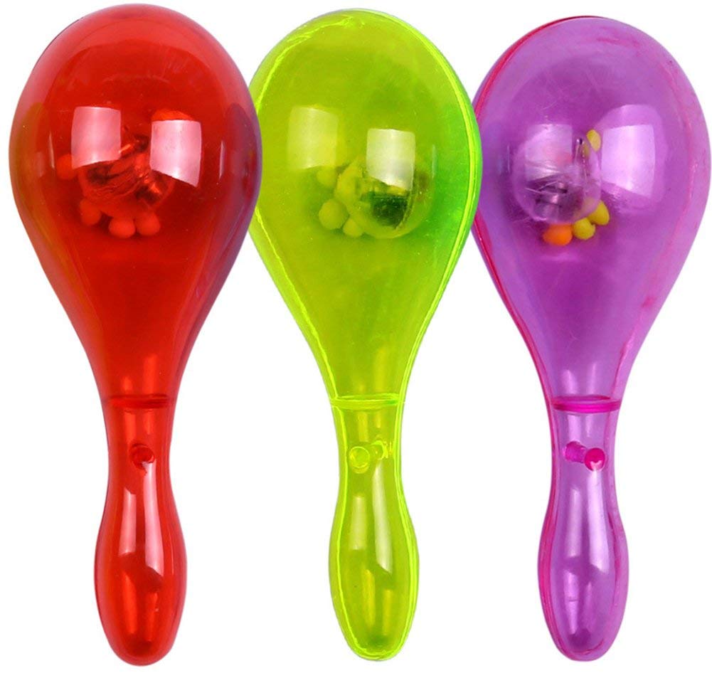 Cheering Light-up Maracas Toys Battery Operated for Party Random Color