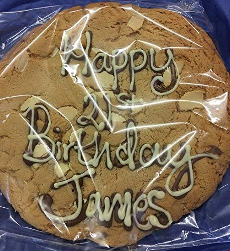 Personalised Giant Belgian White Chocolate Chip Cookie