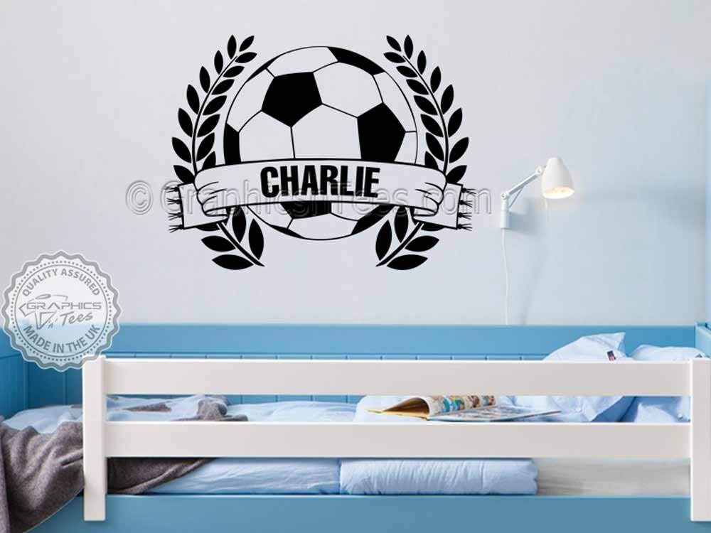 Graphics 'n' Tees - Personalised Name Football Wall Sticker