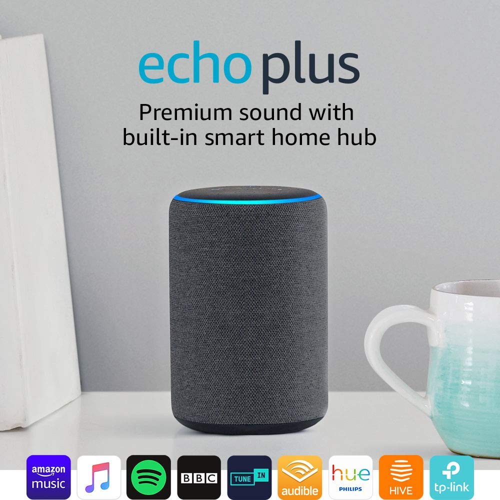 Echo Plus (2nd Gen) – Premium sound with a built-in smart home hub
