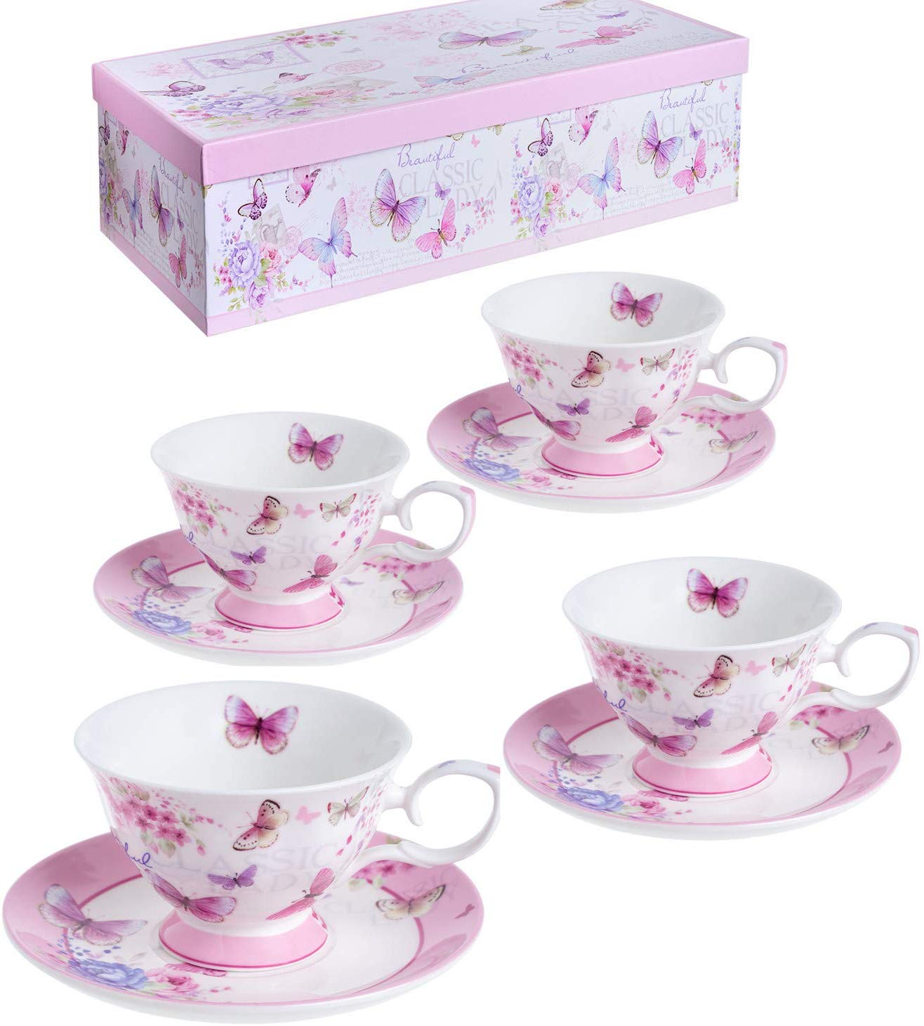 London Boutique Coffee Tea cup and Saucer set