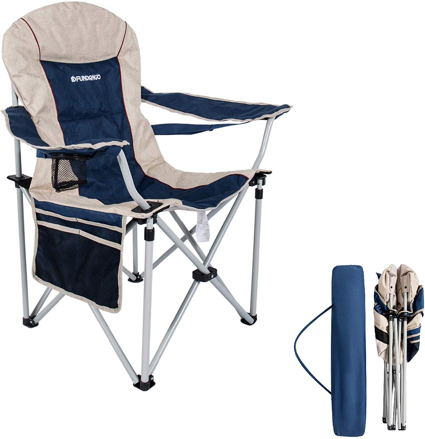 High Back Camping Chair with Carry Bag