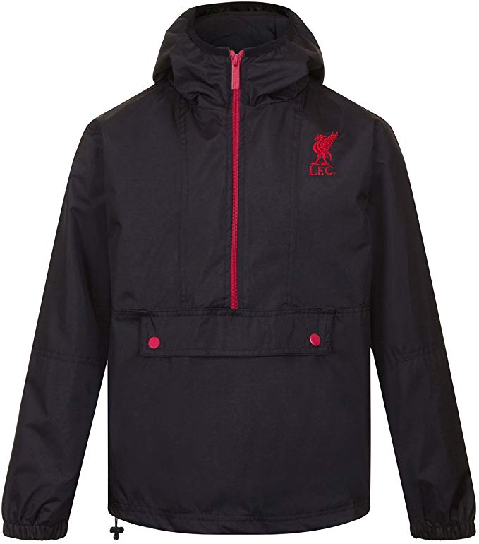 Liverpool FC Official Football Gift Mens Shower Jacket Windbreaker