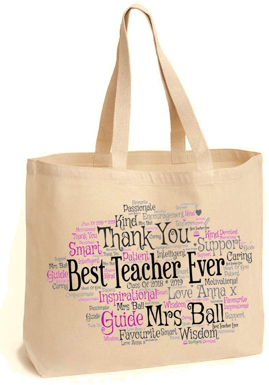 Personalised Teacher Tote Bag