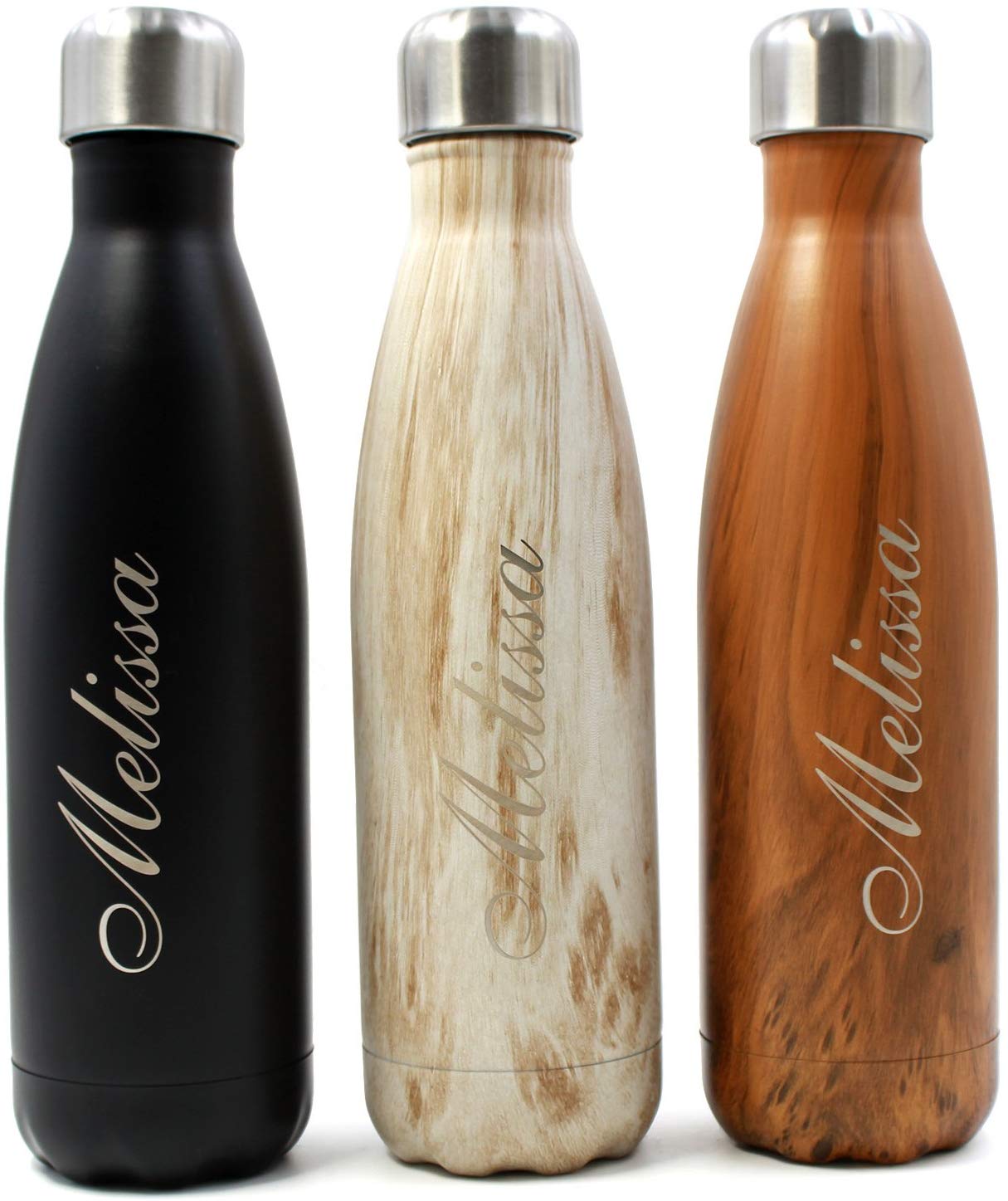 Customised Engraved Double Wall Stainless Steel Vacuum Insulated Water Bottle Flask Mug @ www.gifthome.co.uk