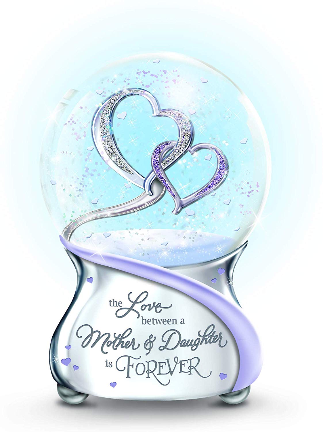 The Bradford Exchange 'Love Between Mother And Daughter Is Forever' Glitter Globe