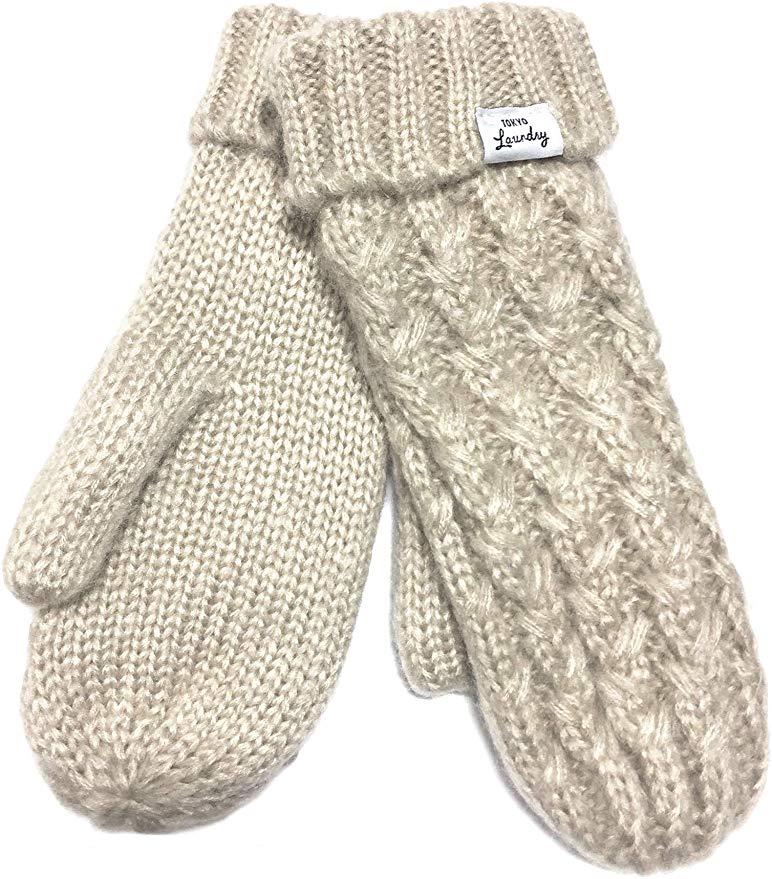Tokyo Laundry Women's Coops Fleece Lined Knitted Mittens