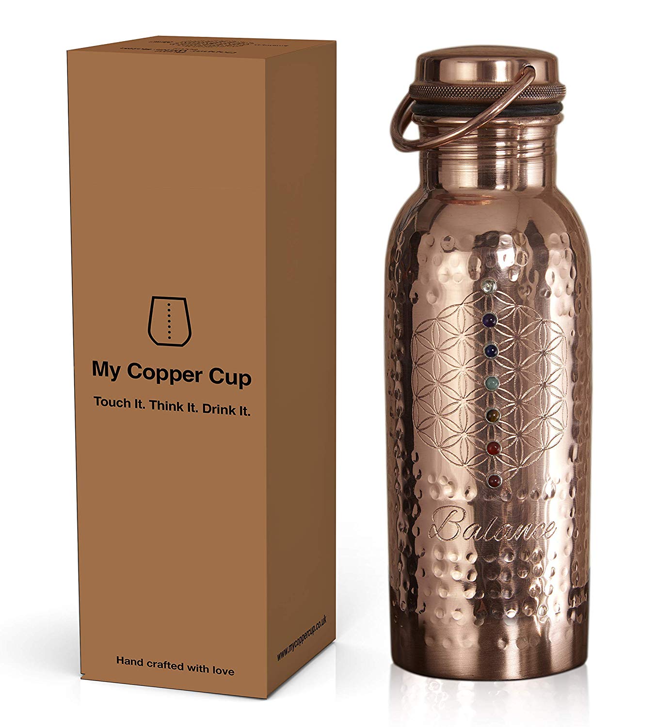 My Copper Cup 100% Pure Copper Leakproof Water Bottle