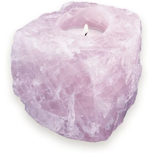 Quality Rose Quartz Tea Light Candle Holder Thoughtful And Unusual Gifts For Mum