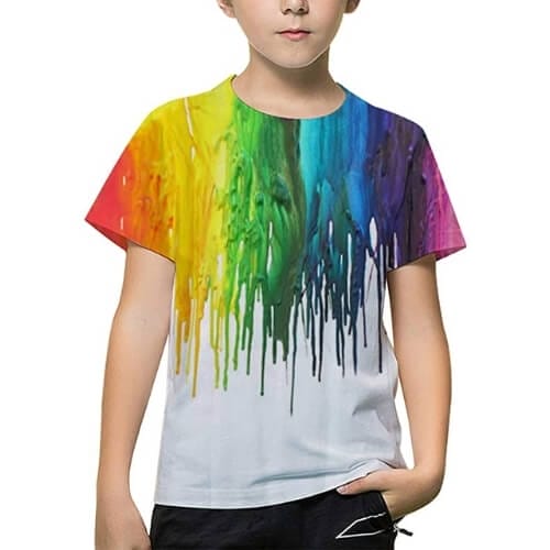 AIDEAONE Kids Boys T-Shirts Summer Casual Tops 6-16 Years Gifts For 14 Year Old Boys
