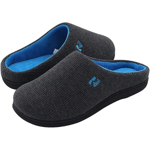 RockDove Men's Original Two-Tone Memory Foam Slipper Gift Ideas for Who Have Everything
