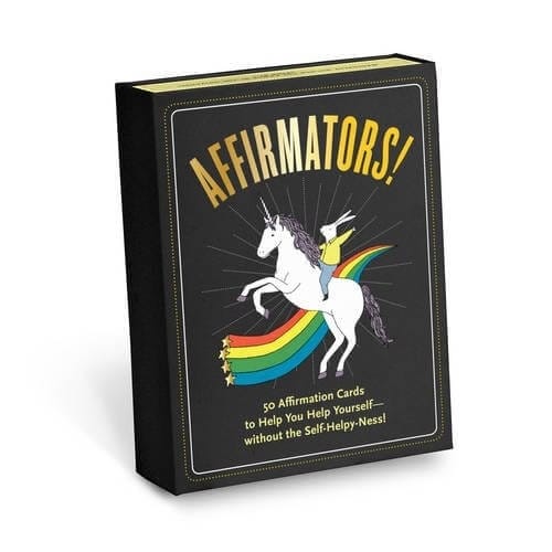 Knock Knock Affirmators: 50 Affirmative Cards to Help You Help Yourself - without the Self-Helpy-Ness! (Stationery) Gifts To Give Your Best Friend For Her Birthday