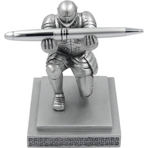 Abester Executive Knight Pen Holder -Personalized Desk Accessory Pen Stand for A Gift -Presenting creative gifts from superiors and colleagues Gift Ideas for Who Have Everything