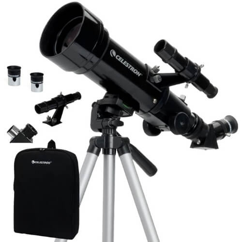 Celestron 21035 Travel Scope 70 Portable Refractor Telescope Kit with Backpack, Black Gifts For 14 Year Old Boys
