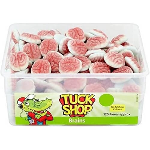 ( 120s Pack ) Tuck Shop Brains 120 Pieces 780g Zombie Gifts