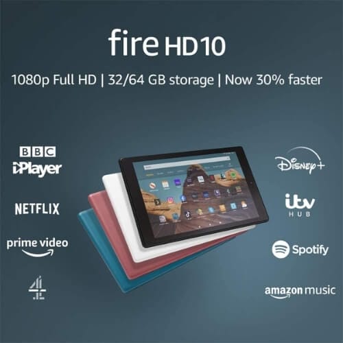 Fire HD 10 Tablet | 10.1" 1080p Full HD display, 32 GB, Plum Gifts For 13 Year Old Boys