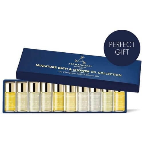 Aromatherapy Associates Discovery Wellbeing Miniature Bath & Shower Oil Gift Collection of 10 Gifts For Sister In Law