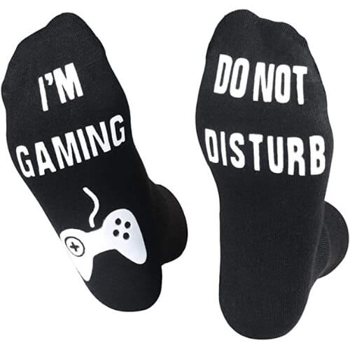 Do Not Disturb Gaming Socks, Funny Cotton Novelty Gamer Socks Gifts for Kids Teen Boys Mens Womens Game Lovers Gifts For 13 Year Old Boys