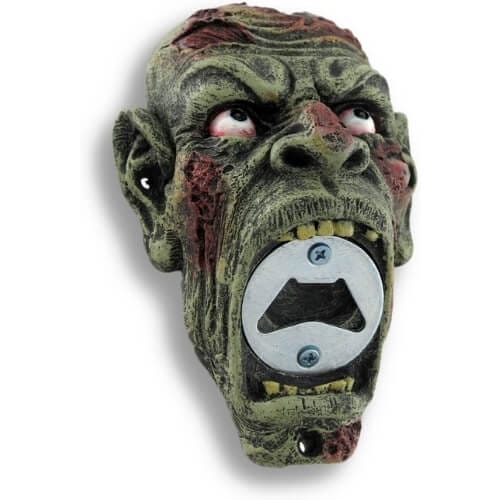 5.75 Inch Zombie Hand Painted Resin Bottle Opener Zombie Gifts
