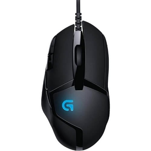 Logitech G402 Hyperion Fury Wired Gaming Mouse, 4,000 DPI, Lightweight, 8 Programmable Buttons, Compatible Cool Gadgets for Men