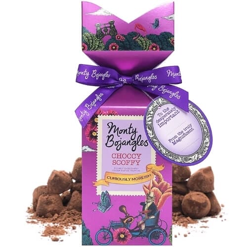Monty Bojangles Choccy Scoffy Chocolate Cocoa Dusted Truffles 150g Romantic Gifts for Him